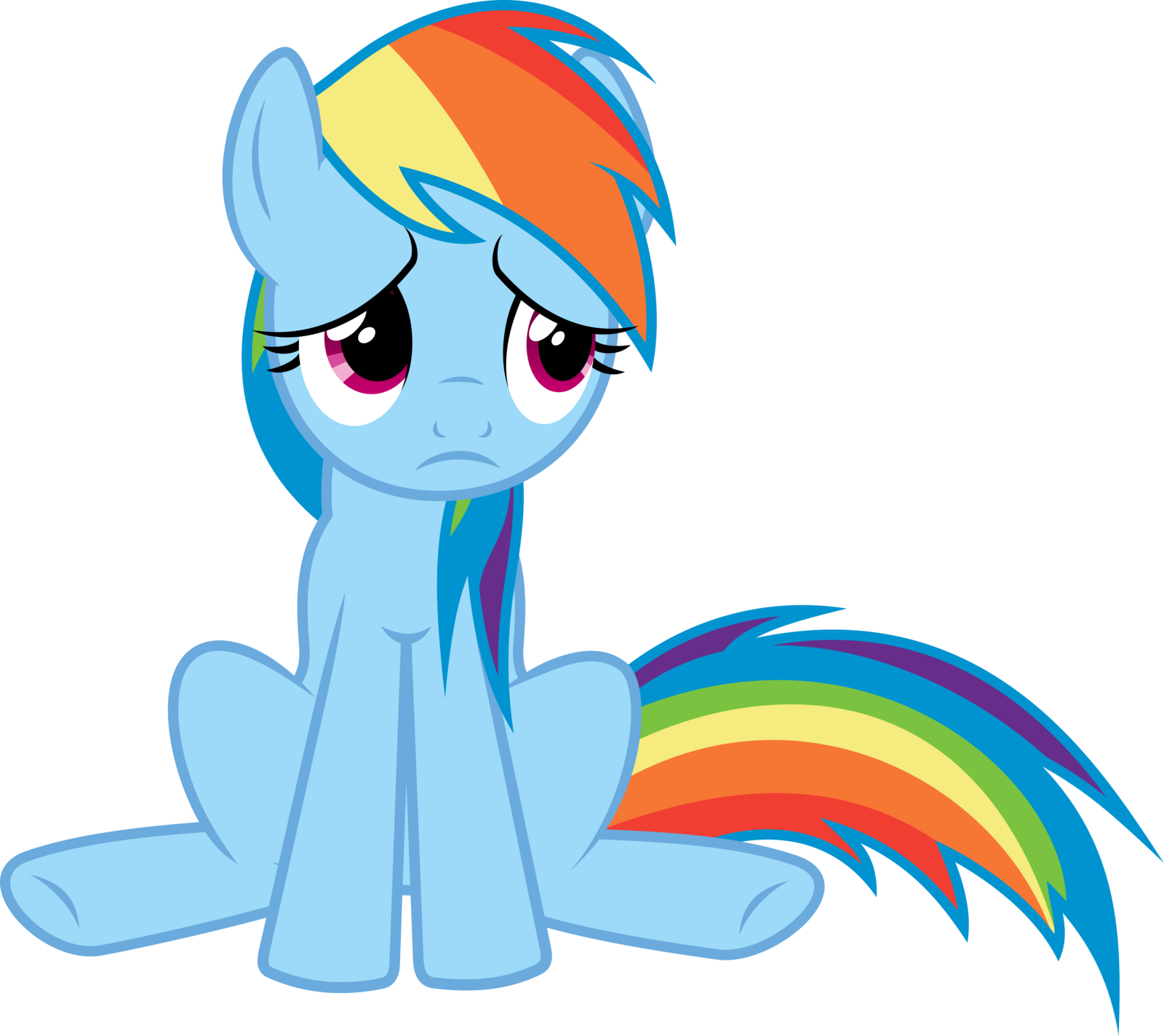 Mlp Rainbow Dash Sad (1600x1424)