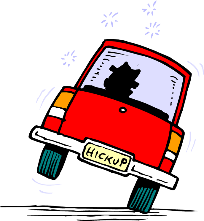 Drunkdriver - Car Driving Away Clipart (700x750)