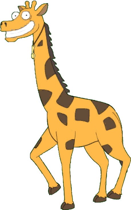 Coked Up Giraffe - Santa's Little Helper (498x767)