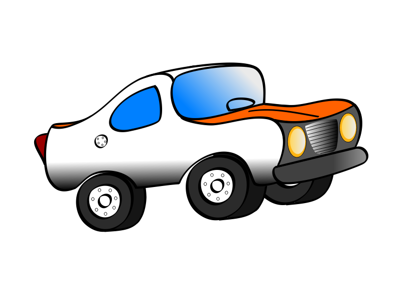 Remix Of Orange Funny Car - Clip Art (800x800)