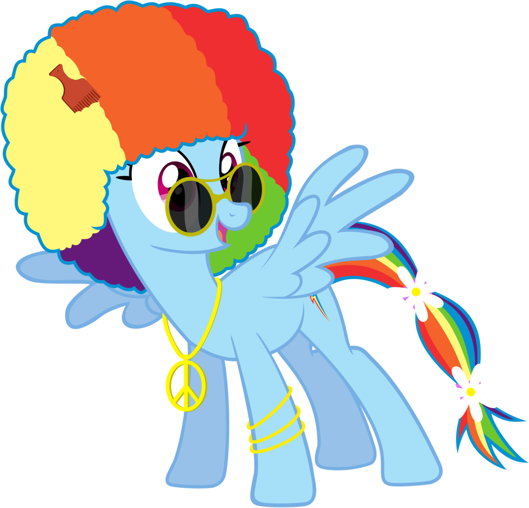Disco Dash By Up1ter - My Little Pony With Afro (1089x1024)