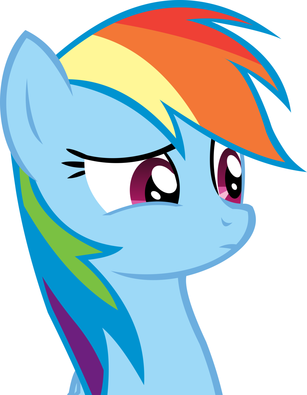 Rainbow Dash Vector - My Little Pony Rainbow Dash Gif (1024x1317)