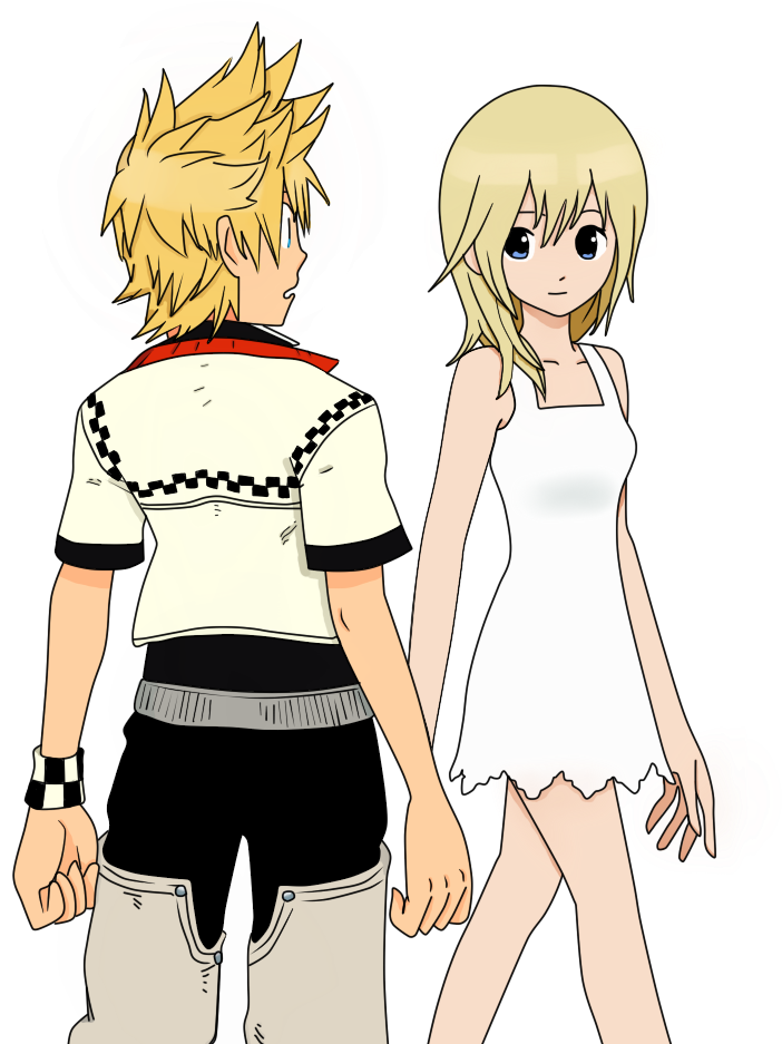 Colour Roxas And Namine - Kingdom Hearts Namine And Roxas (776x949)