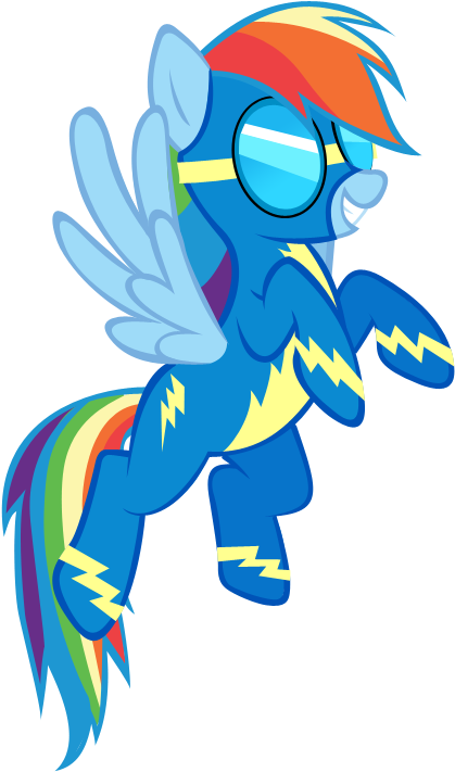 Rainbow - Mlp Wonderbolts Rainbow Dash (497x746)