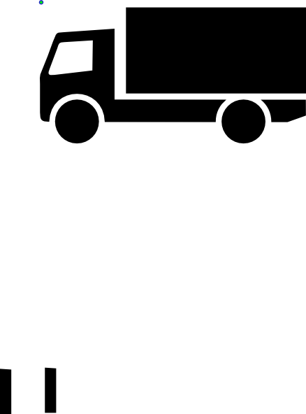 Clip Art Truck Purple (438x592)