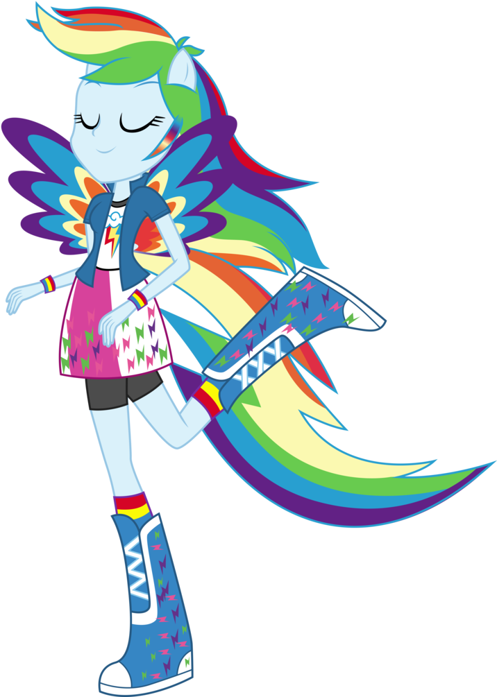 Rainbowfied Rainbow Dash By Illumnious - Cartoon (794x1005)