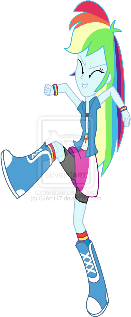 Rainbow Dash Equestria Girls Png Free Download - Cartoon (600x1135)