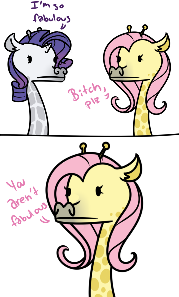 Sassy Giraffe By Cuttycommando - Sassy Giraffe Cartoon (689x1160)