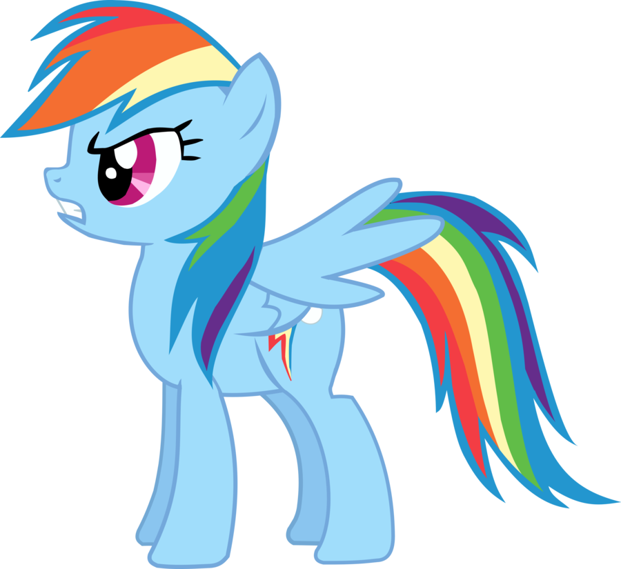 Rainbow Dash By Snipernero - Mlp Discorded Rainbow Dash (900x825)