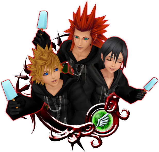 Roxas & Axel & Xion - Xehanort (648x635)