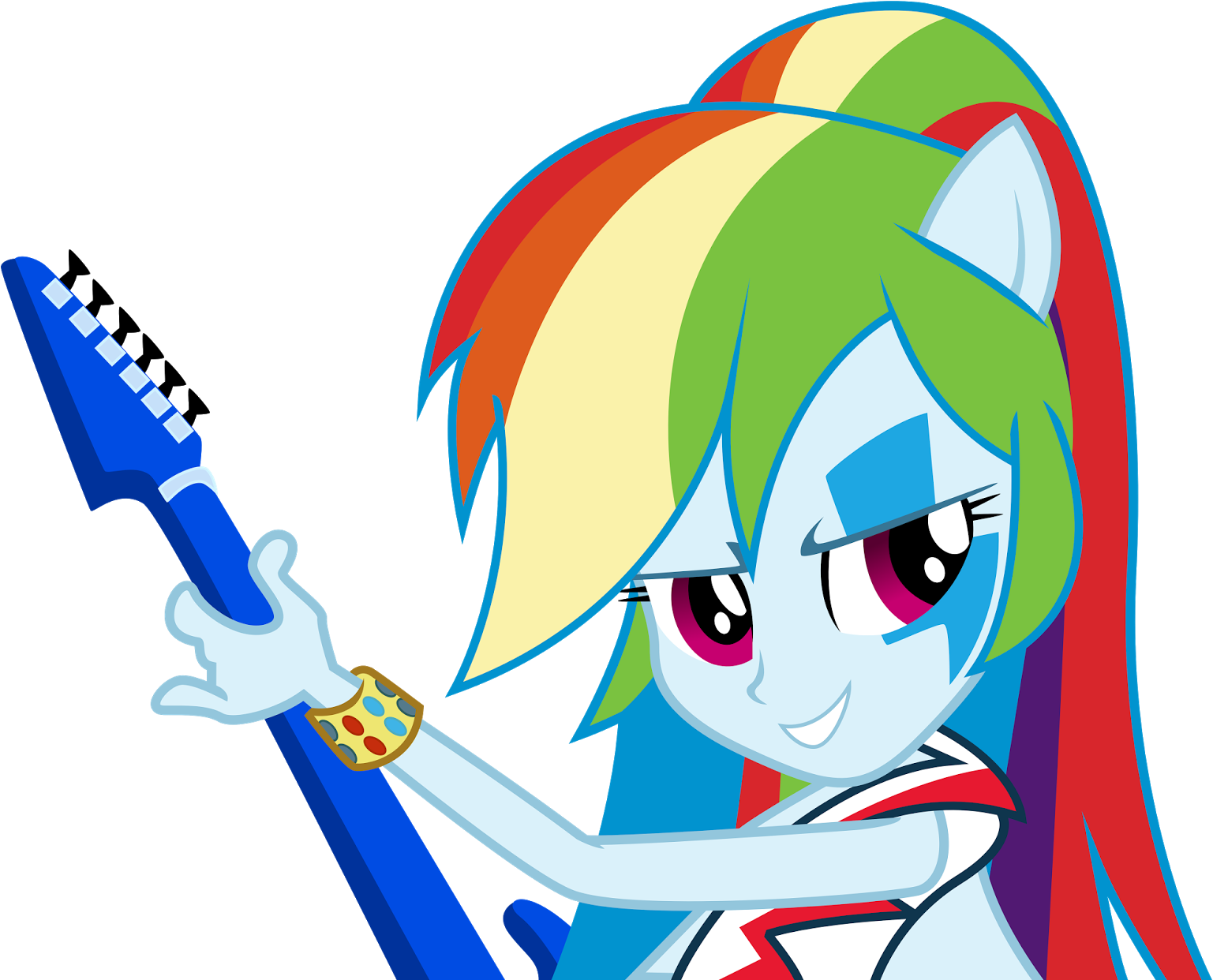 Rockin Rainbow Rainbow Dash By Theshadowstone - Rainbow Dash Eg Rainbow Rocks (1600x1247)