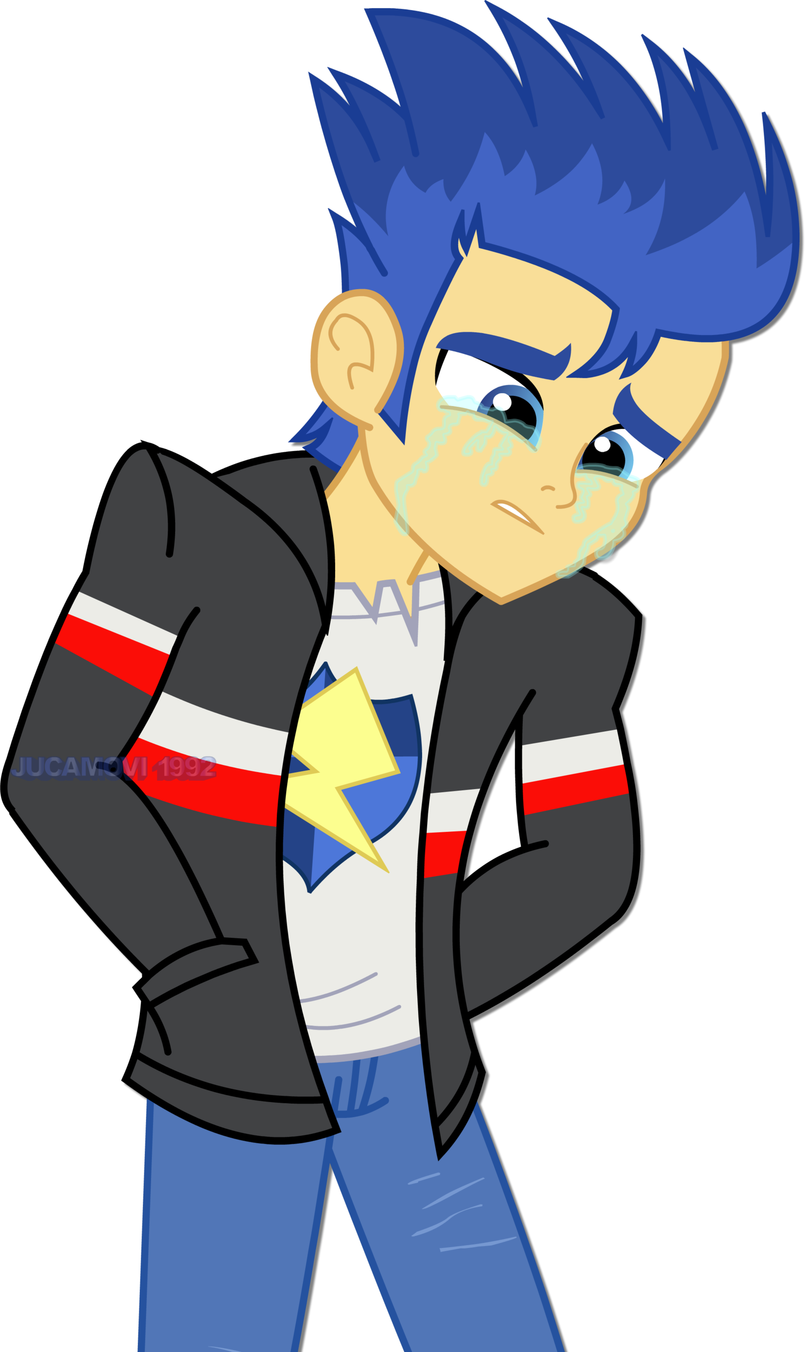Flash Sentry Crying By Jucamovi1992 Flash Sentry Crying - Mlp Eg Flash Sentry (1600x2688)
