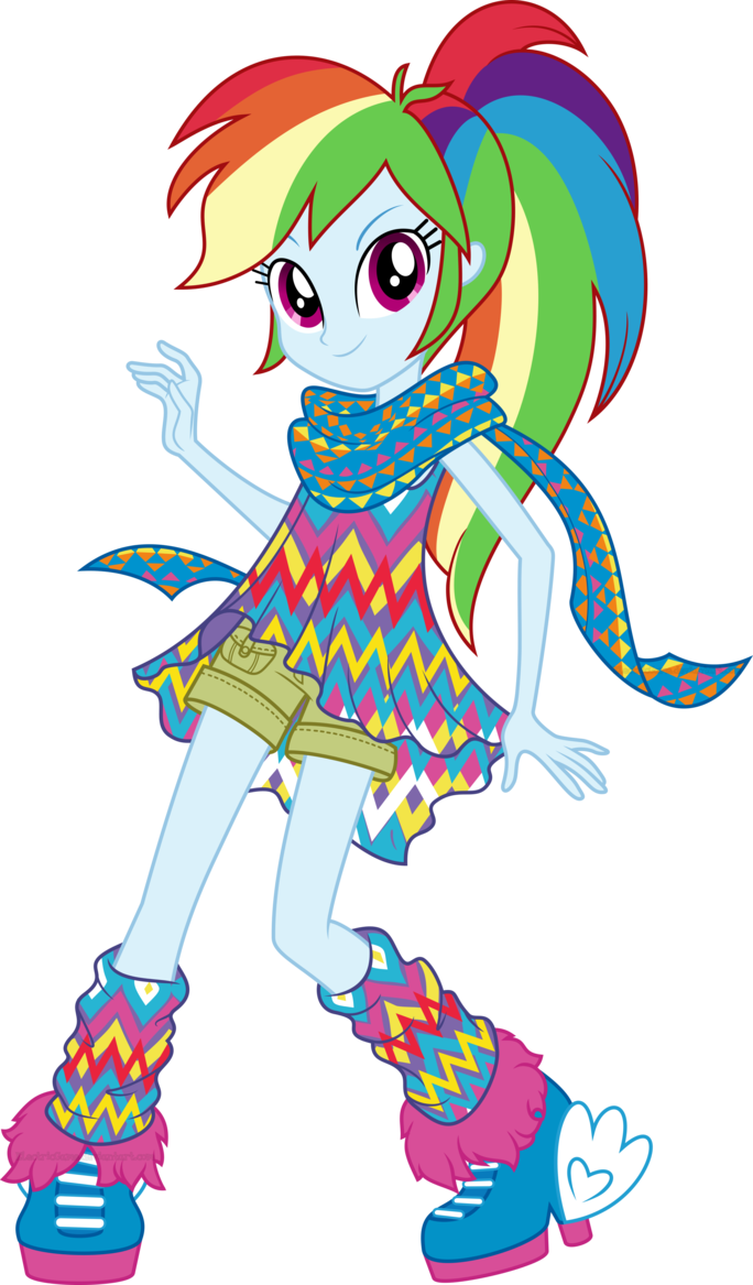 Mlp - Eg - Loe - Geometric Style - Vector By Electricgame - Legend Of The Everfree Rainbow Dash (684x1167)