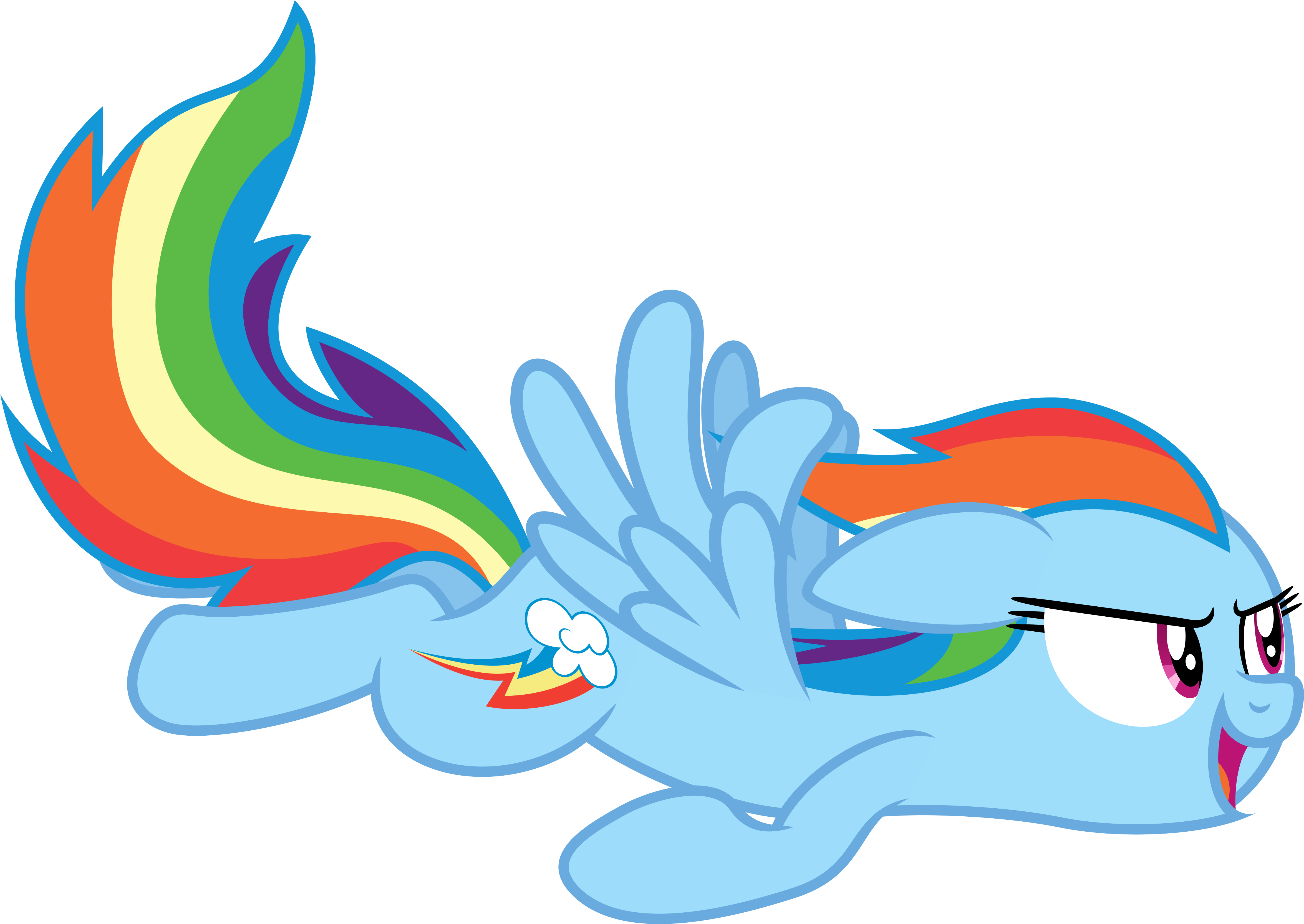 Bobsicle0 94 0 Vector - Mlp Rainbow Dash Flying Vector (5000x3330)