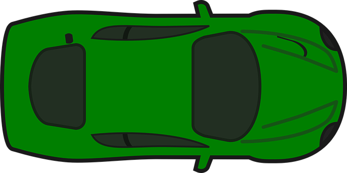 Sports Car Car Gray Racing Car Automobile - Race Car Birds Eye View (680x340)