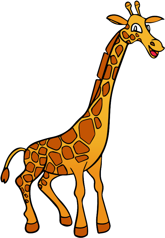 Free Cartoon Giraffe Clip Art U0026middot Giraffe14 - Giraffe (636x862)