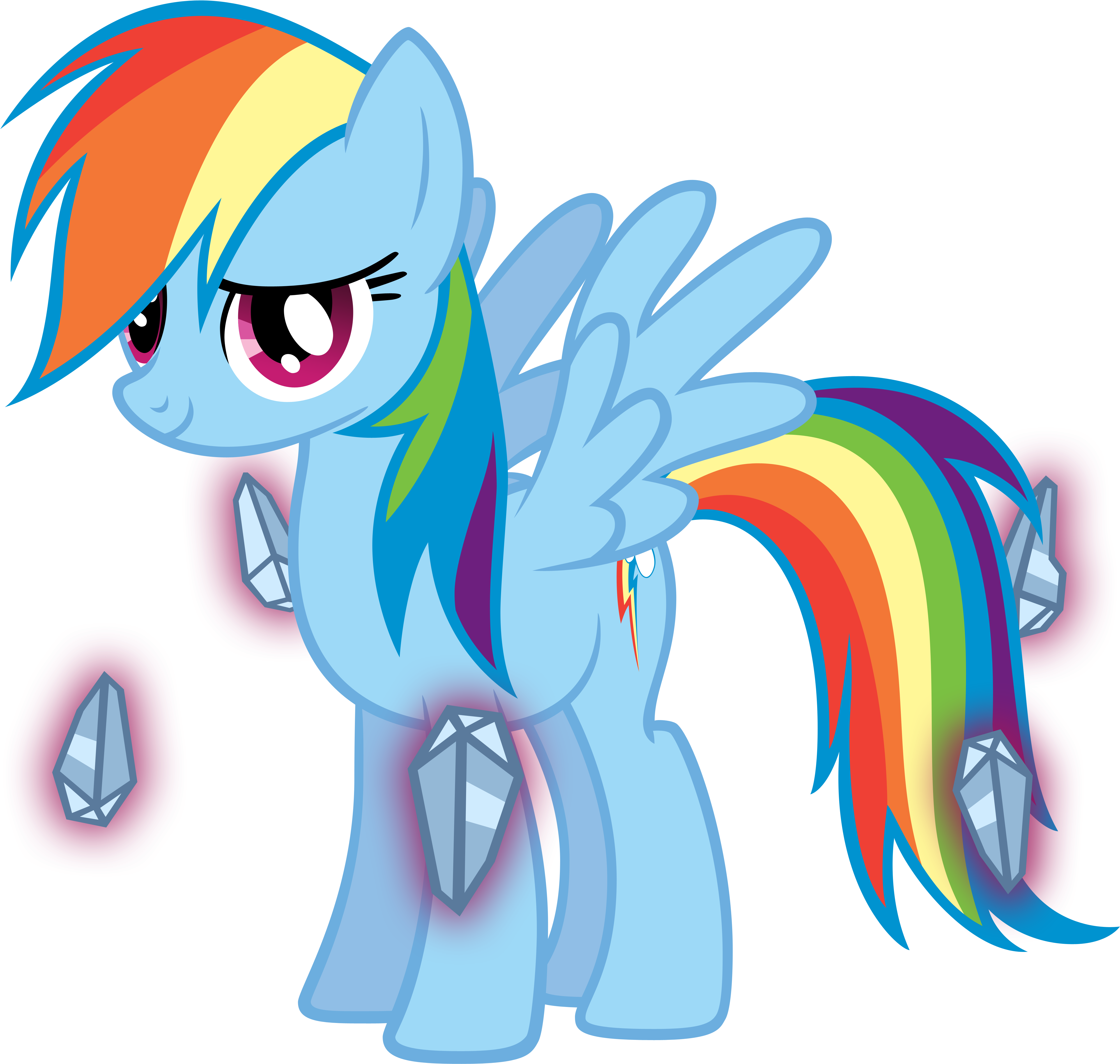 Loyalty By Atomicgreymon Rainbow Dash - Blue My Little Pony's Name (5000x5000)