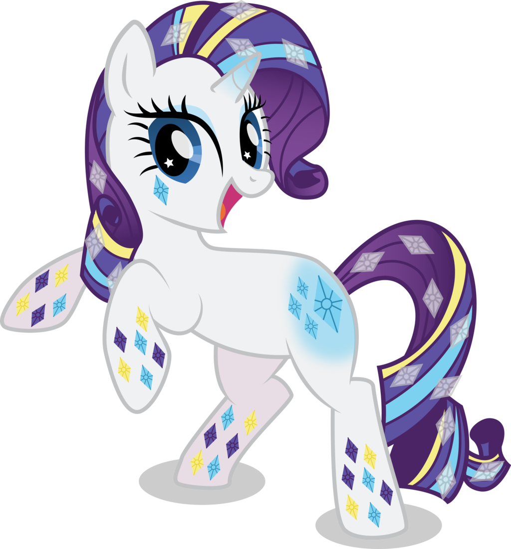 Rainbow Power Rarity By Benybing - My Little Pony Rarity (1024x1101)