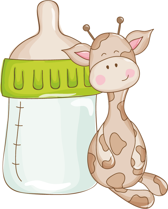 Giraffe Baby Shower Infant Clip Art - Giraffe (635x791)