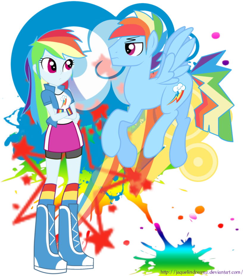 Rainbow Dash And Rainbow Blitz - Mlp Rainbow Dash Y Rainbow Blitz (835x956)