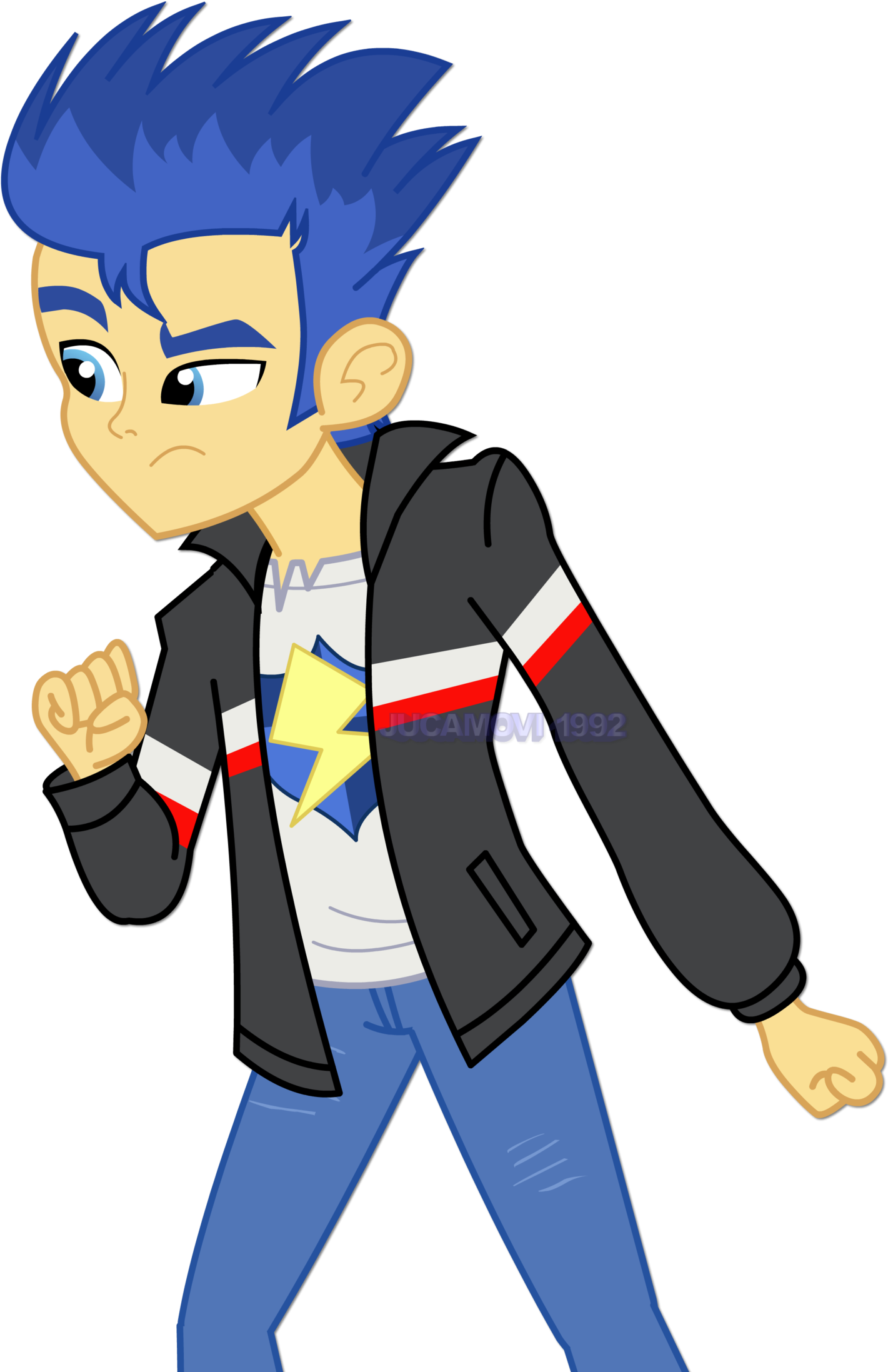 Flash Sentry Dares You By Jucamovi1992 Flash Sentry - Mlp Eg Flash Sentry (1600x2263)