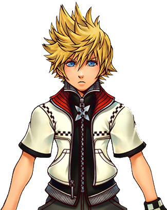 Fancy Roxas Kingdom Hearts Wallpaper Cutout Render - Kingdom Hearts Roxas Necklace (340x431)