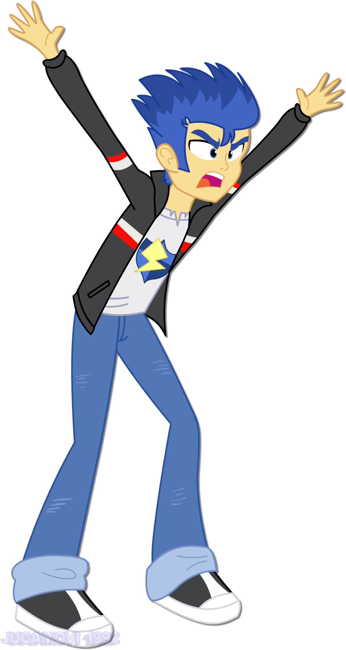 Flash Sentry Screaming By Jucamovi1992 Flash Sentry - Cartoon (1600x2263)