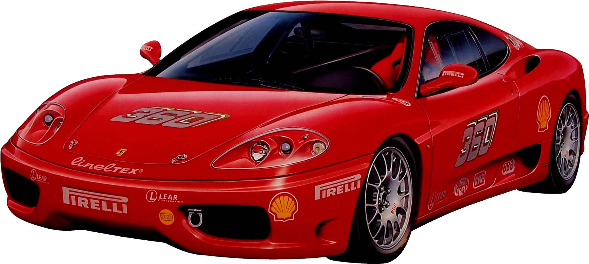 Vehicle Clipart Ferrari - Ferrari Car Clipart (2063x926)