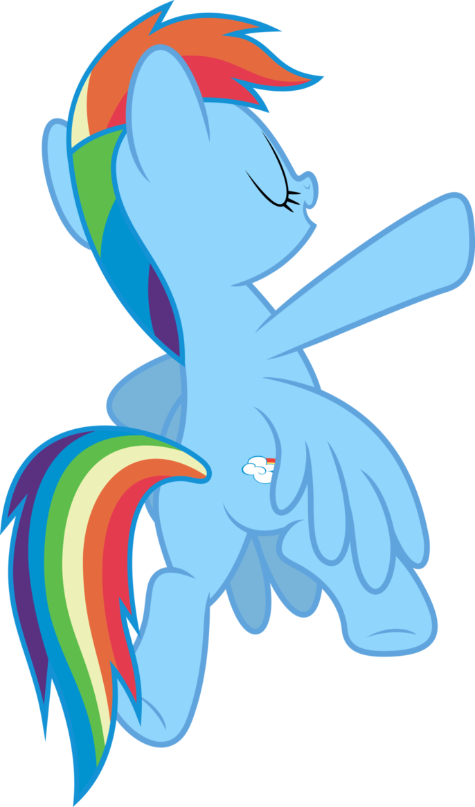 Mlp Fim Rainbow Dash Vector - Rainbow Dash (686x1164)