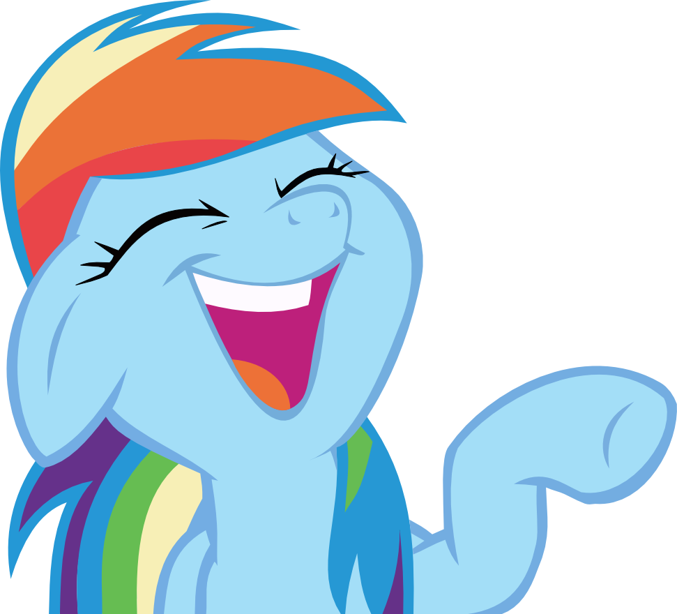 Rainbow Dash Laughing - Little Pony Friendship Is Magic (971x880)