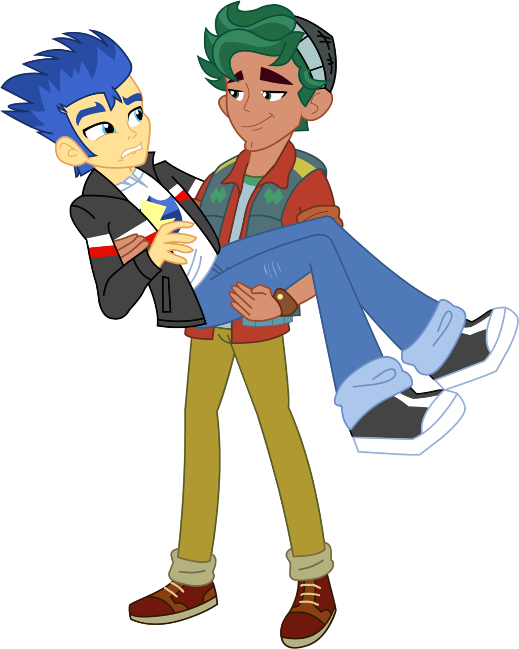 Supermaxx92, Carrying, Equestria Girls, Flash Sentry, - Timber X Flash Sentry (1024x1281)