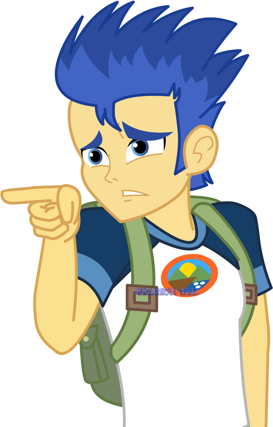 Flash Sentry Explains By Jucamovi1992 Flash Sentry - Mlp Eg Flash Sentry (1024x1448)