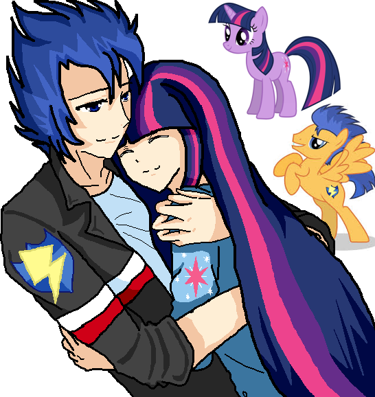 Flash Sentry Y Twilight Sparkle By Sweetpain-minako - My Little Pony Friendship (546x578)