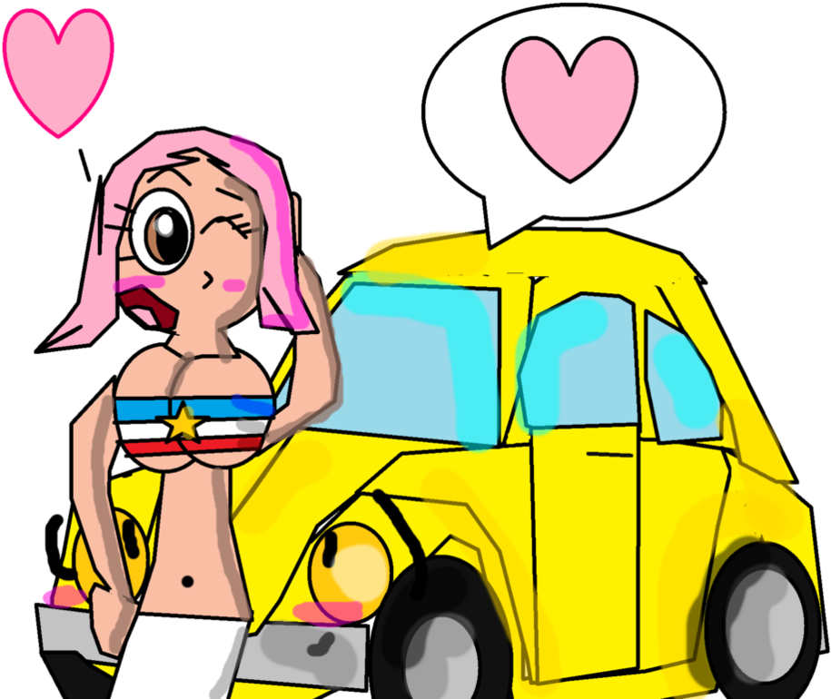 Fnia Mimi With Vw Beetle By G1bfan - Cartoon (1022x781)