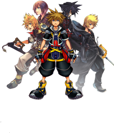 Kingdom Hearts Kh Sora Roxas Ventus Transparent Xion - Xion And Vanitas Kingdom Hearts (400x599)