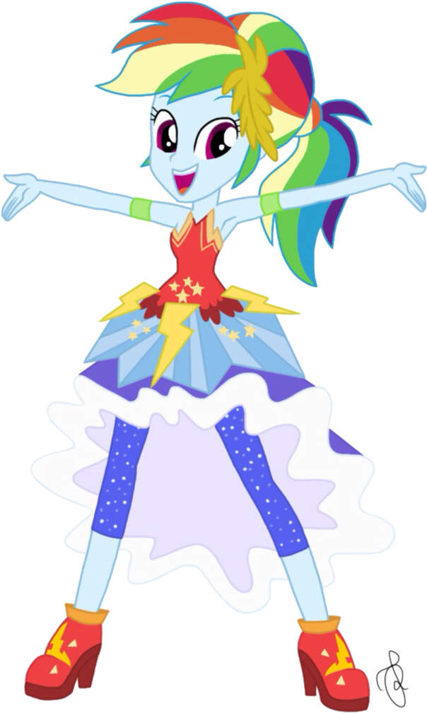 Loe Crystal Gala Vector By Ilaria122 - Rainbow Dash Legend Of Everfree (774x1032)