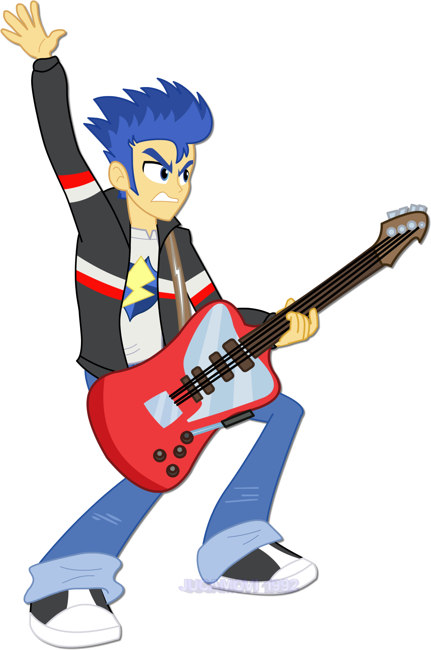 Jucamovi1992 50 9 Flash Sentry Battle Of The Bands - Cartoon (1600x2263)