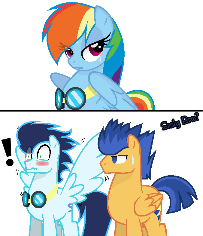 Flash Sentry X Rainbow Dash Foals [closed] By Icicle212 - Rainbow Dash And Flash Sentry (676x785)