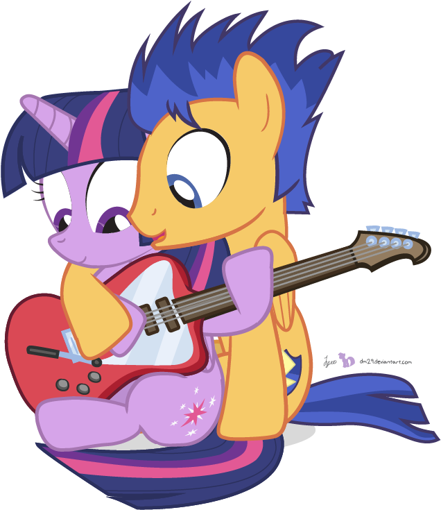 Dm29, Female, Flashlight, Flash Sentry, Guitar, Mare, - Dm29 Twilight And Flash (675x750)