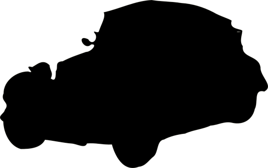 Car, Silhouette, Vehicle, Auto, Drive - Black Cloud Vector Png (540x340)