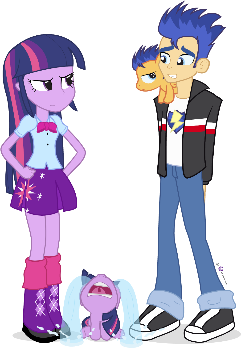 My Little Pony Equestria Girls Twilight Sparkle And - Twilight Sparkle And Flash My Little Pony (1125x1500)