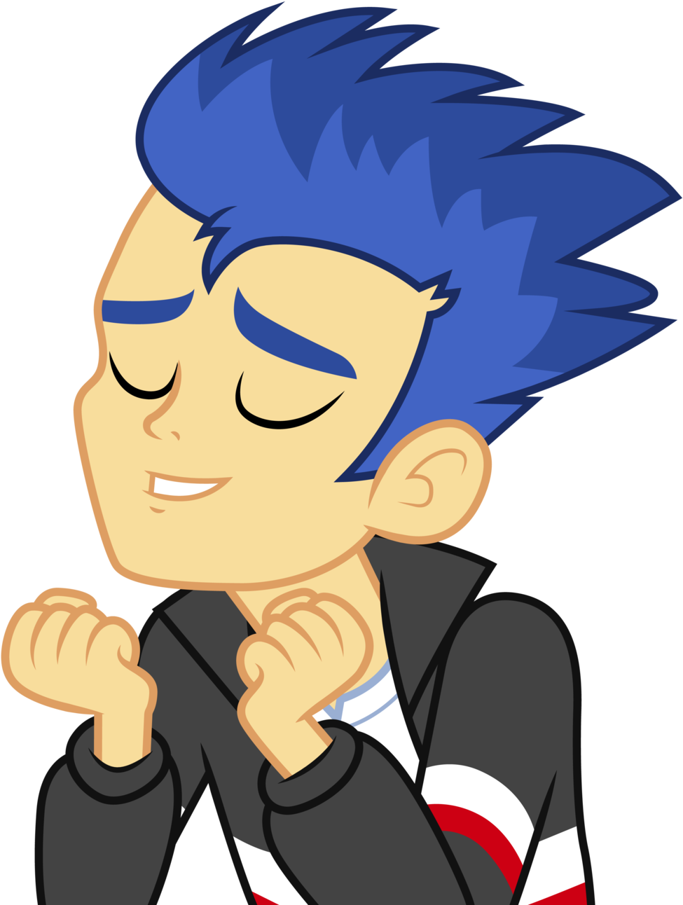 Flash Sentry Enjoying Music By Cloudyglow - Equestria Girls Flash Sentry (1024x1307)