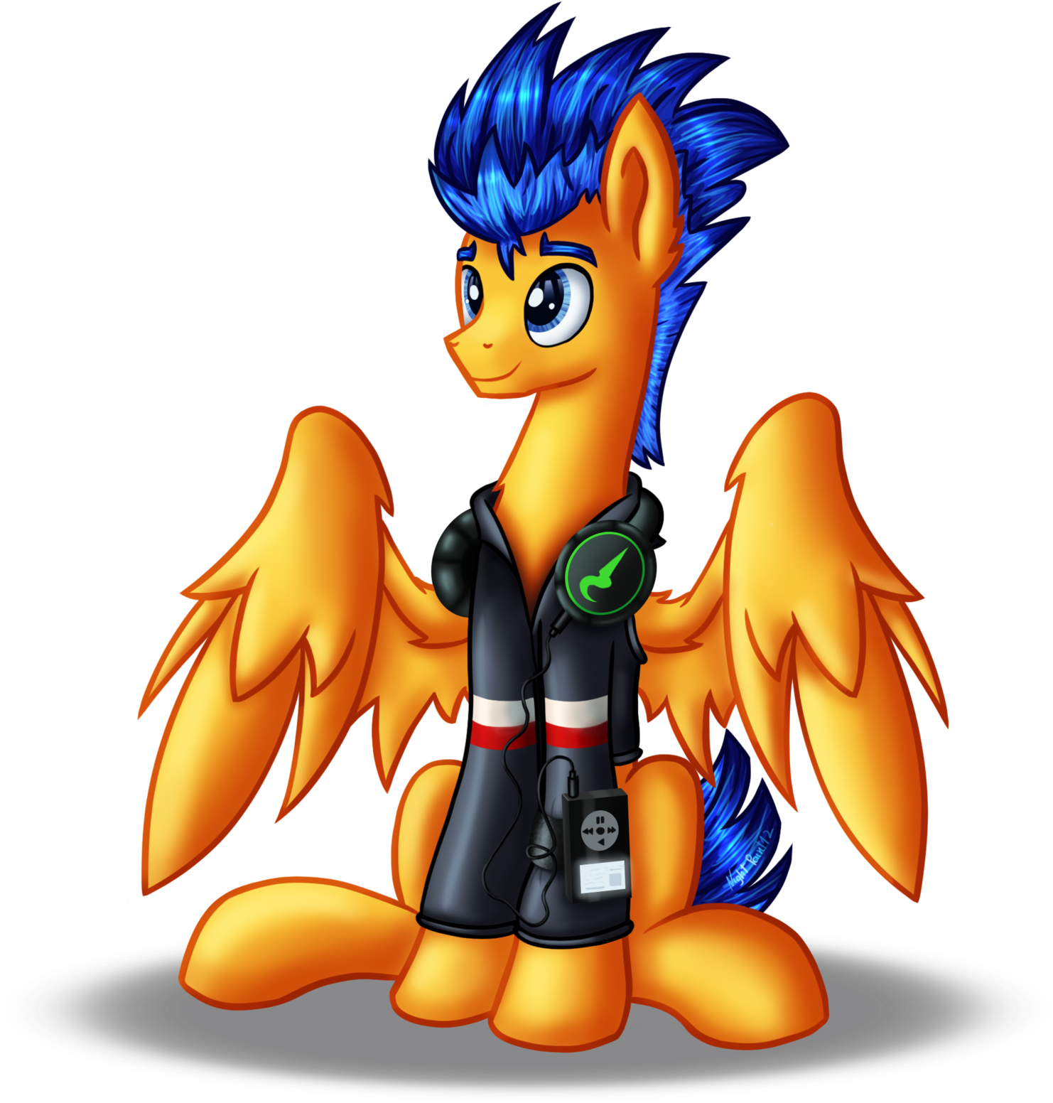 Flash Sentry With Headphones [vector] By Nightpaint12 - Flash Sentry (1600x1668)