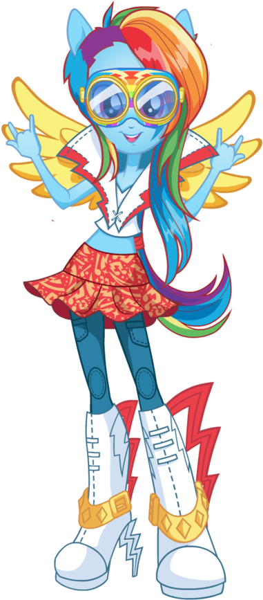 Mlp - Eg2 - Rainbow Rocks - Rainbow Dash New Look By - Mlp Eg Rock Raimbow Dash (805x993)