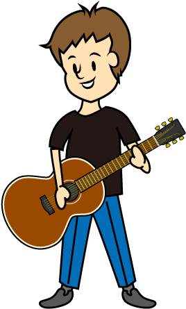 For Download Free Image - Clipart Male Guitarist (540x540)