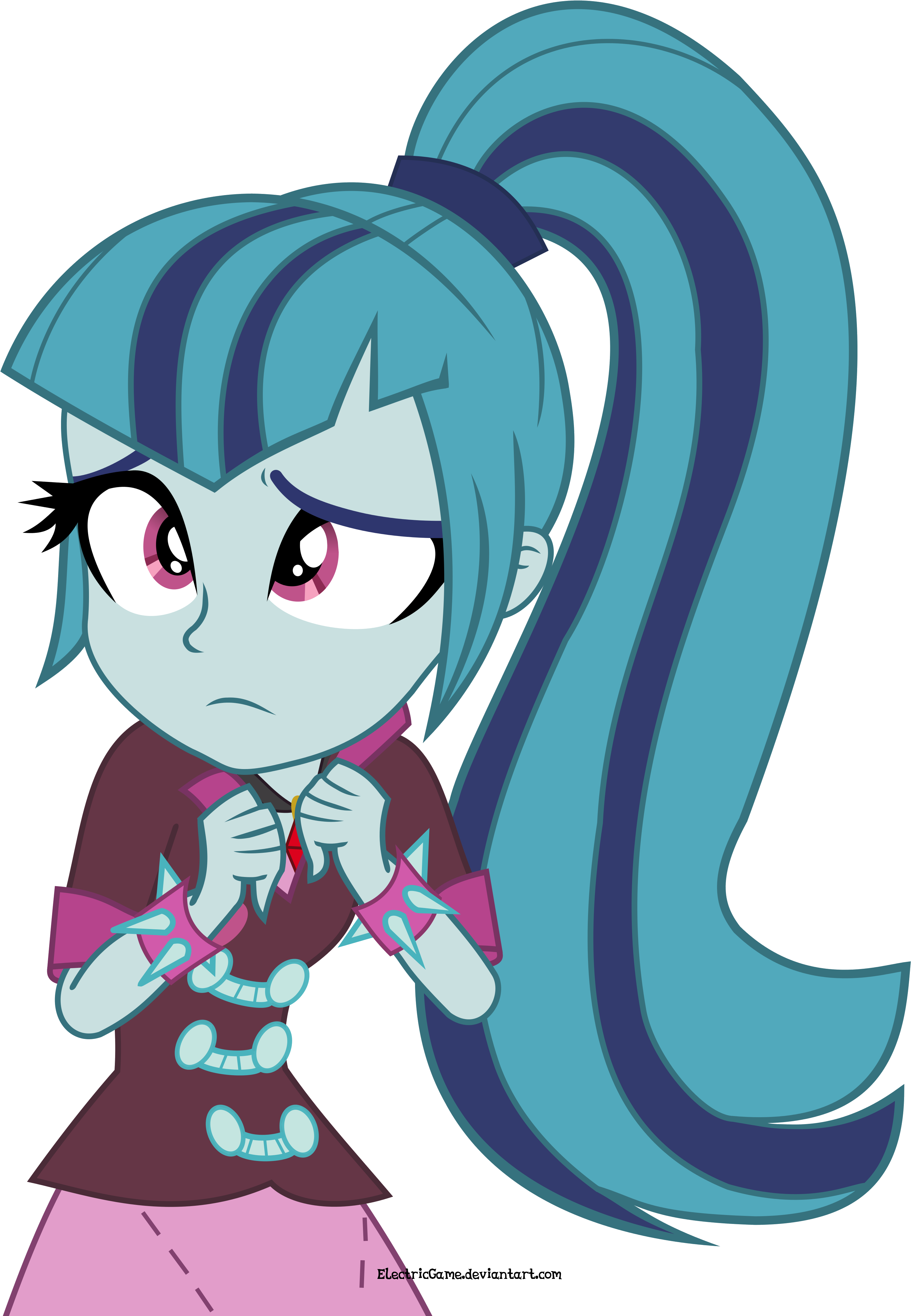 Mlp Eg Rainbow Rocks Sonata Dusk Vector 1 By Electricgame - Mlp Base Eg Rr Dazzlings (3700x4700)