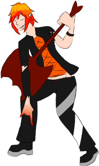 Country Guitar Clipart - Cartoon (462x750)