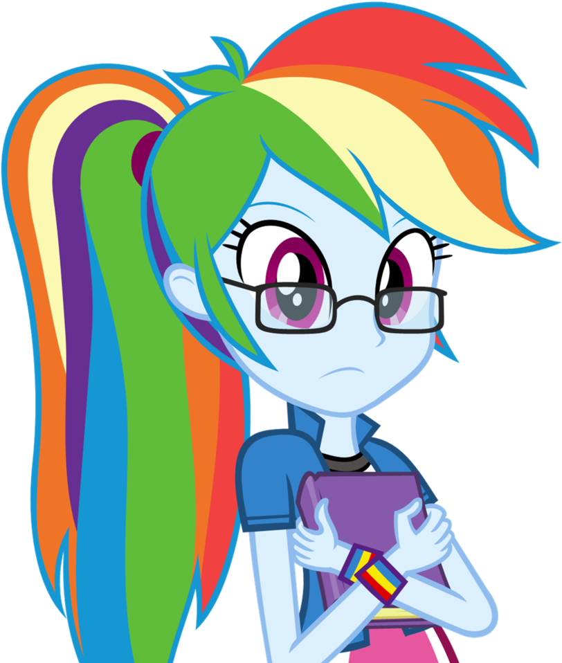 Nerd Dash By Zacatron94 - Rainbow Dash Human Equestria Girls (1024x1028)
