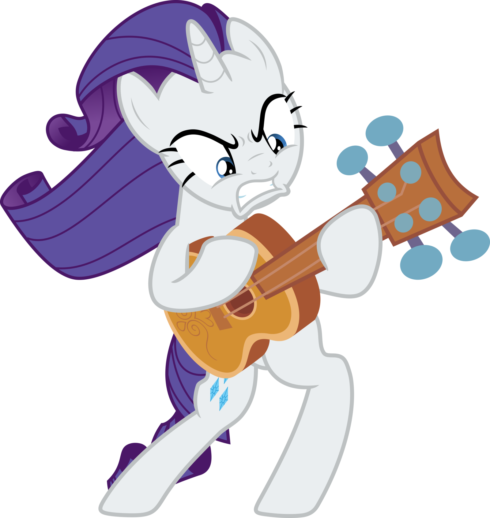 Absurd Res, Acoustic Guitar, Artist - Mlp Rarity Playing Guitar (1600x1693)