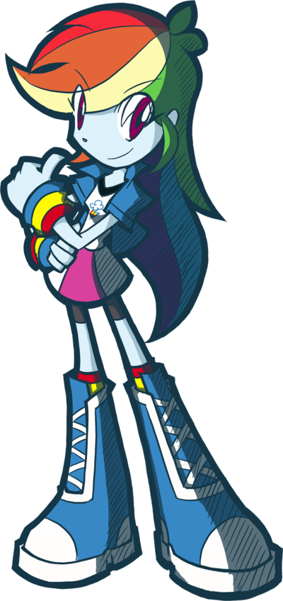 Rvceric, Boots, Clothes, Equestria Girls, Female, Rainbow - Mlp Eg Rvceric (400x848)